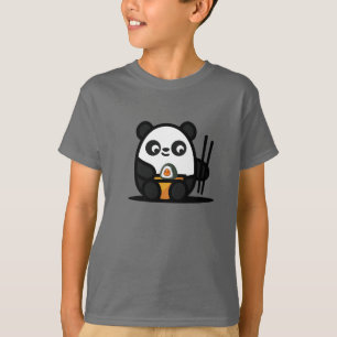 Camiseta Kawaii Cute Sushi Panda