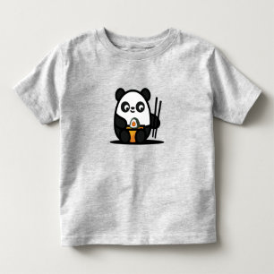 Camiseta Kawaii Cute Sushi Panda