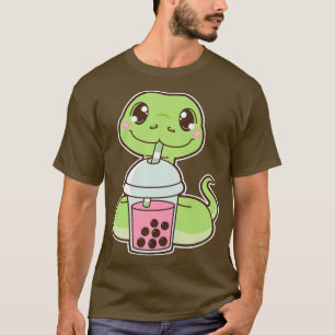 Camiseta Kawaii Cute Zodiac Boba Cobra Strawberry Bubble Mi