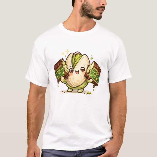 Camiseta Kawaii de Chocolate Pistácio Dubai (Frente)