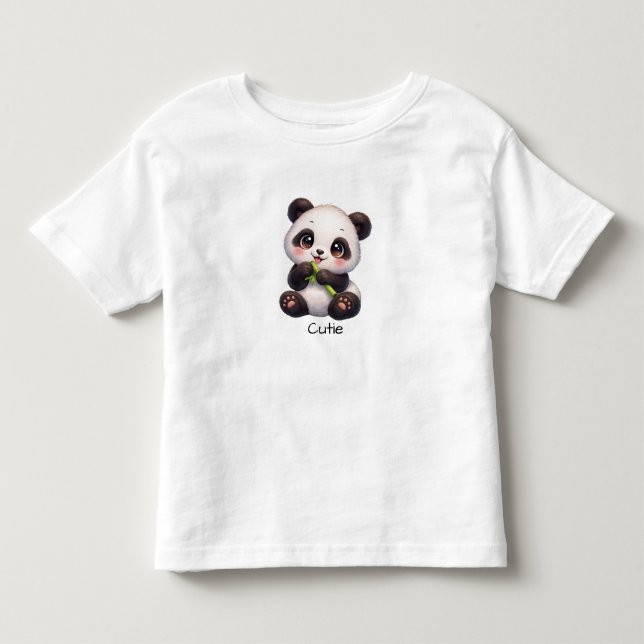 Camiseta Kawaii de Panda Bebê Fofo (Frente)