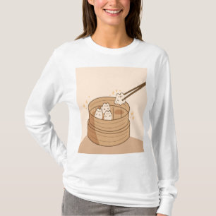 Camiseta Kawaii Dim Sum Bunnis T Shirt