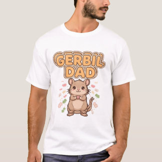 Camiseta Kawaii do Pai Gerbil