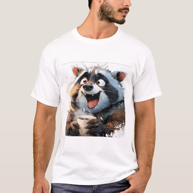 Camiseta  Kawaii Donut Puff Bear (Frente)