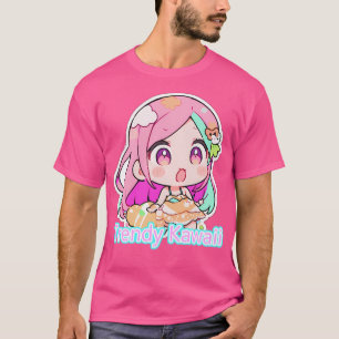 Camiseta Kawaii É Um Estético De Pastel Gelado E Na moda