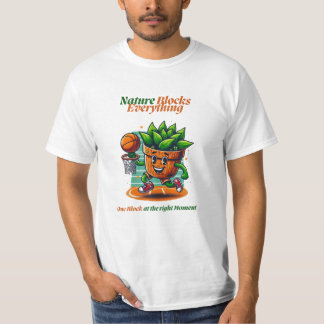 Camiseta Kawaii Echeveria Plant Bloqueando Shot