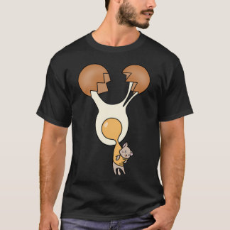 Camiseta Kawaii Falling Cat