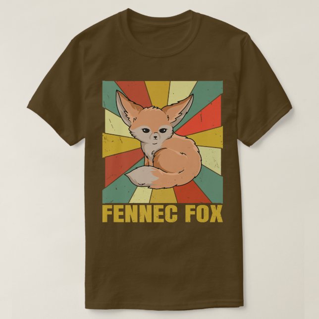 Camiseta Kawaii Fennec Fo Design para um ventoinha Fennec F (Frente do Design)