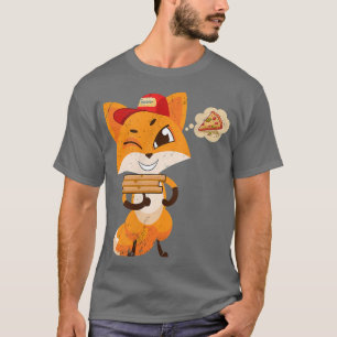 Camiseta Kawaii Fo Cute Animal Pizza Delivery Funny Pizza L