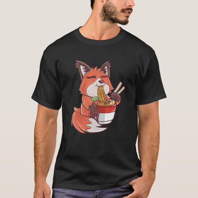 Camiseta Kawaii Fox | Ideia do Presente do Manga Funny Japo (Frente)