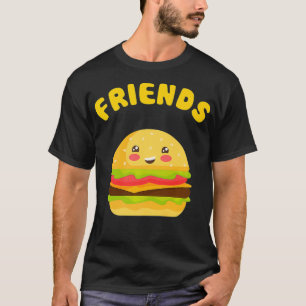 Camiseta Kawaii Fries Burger 22 BFF Melhores Amigos Matchi