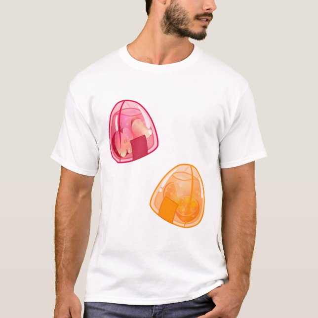 Camiseta Kawaii Fruity Onigiri (Frente)