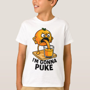 Camiseta Kawaii Fruta Funny Orange Juice