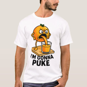 Camiseta Kawaii Fruta Funny Orange Juice