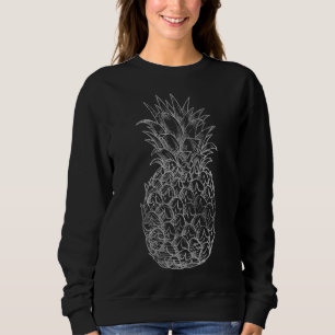 Camiseta Kawaii Fruta Tropical Abacaxi - Grafite