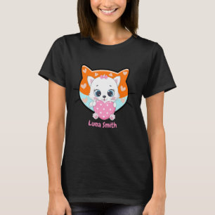 Camiseta Kawaii Gato Gatinho Gelado Mãe Presente