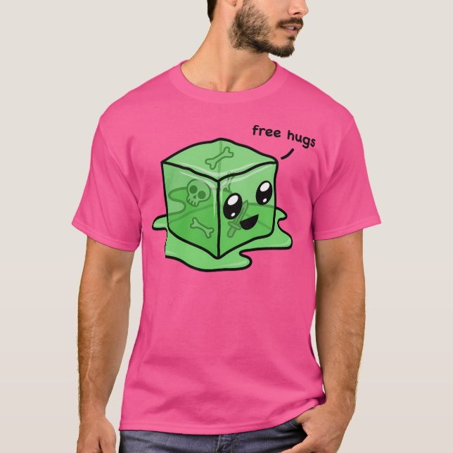 Camiseta Kawaii Gelatinous Cube (Frente)