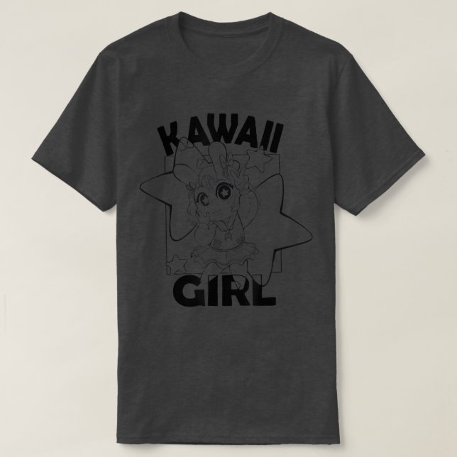 CAMISETA KAWAII GIRL  (Frente do Design)