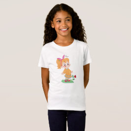 Camiseta Kawaii Girl Flower "Olivia" Kids