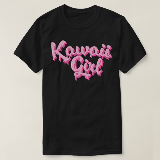 Camiseta Kawaii Gótico Bonita Pastel Slimateiro Rosa P (Frente do Design)