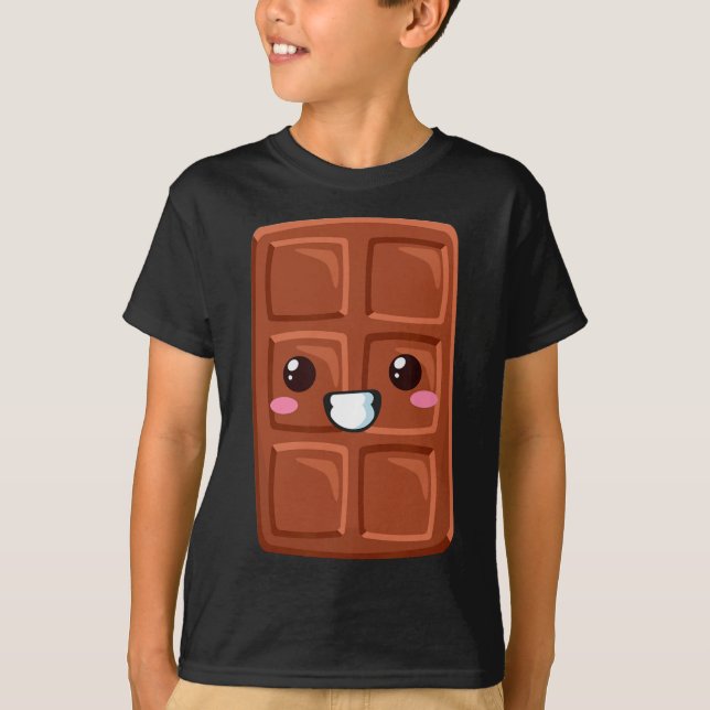 Camiseta Kawaii Halloween Group Costume Party S'mores Choco (Frente)