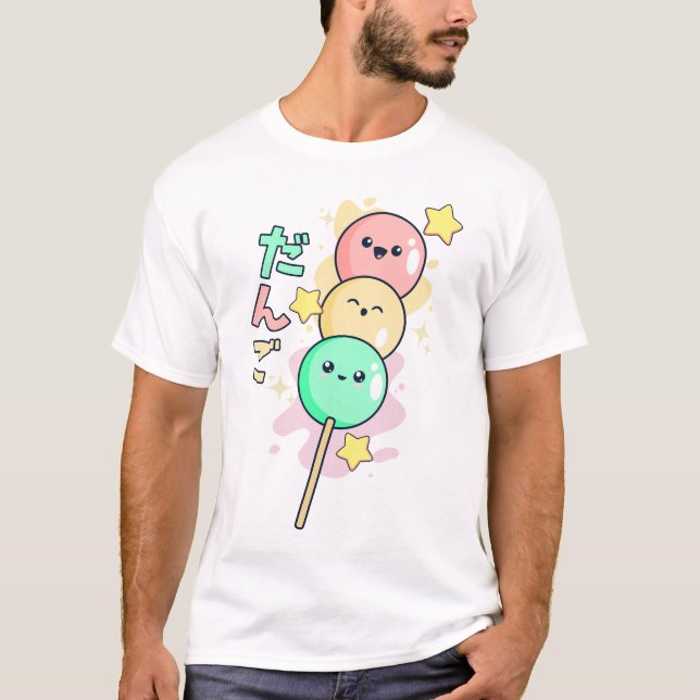 Camiseta Kawaii Hanami Dango  (Frente)