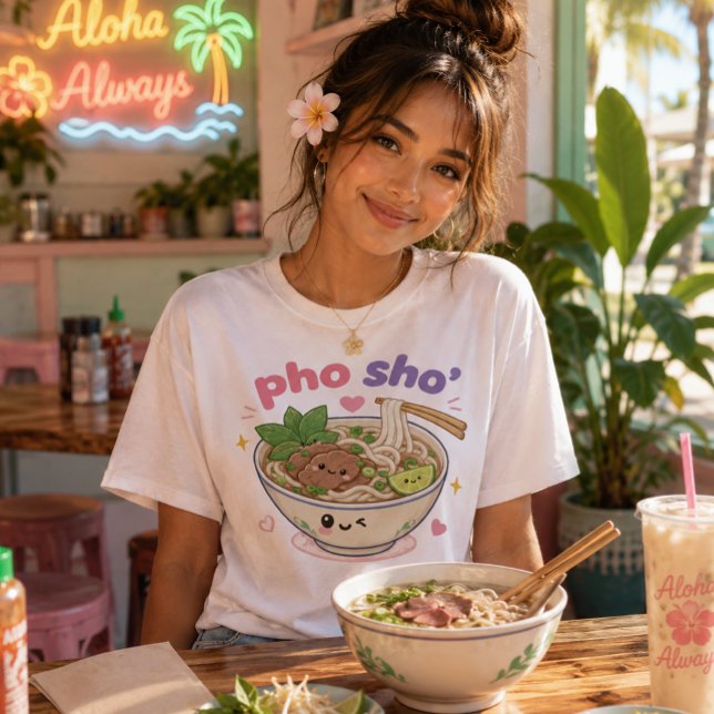 Camiseta Kawaii Havaí - com certeza (Criador carregado)