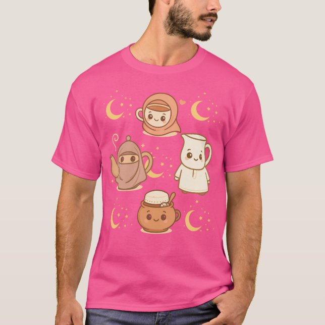 Camiseta Kawaii Hijabi Teaset (Frente)