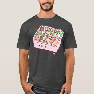 Camiseta Kawaii Japonês Bento Box Sushi 1