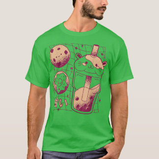 Camiseta Kawaii Japonês Boba Tea Guiné Rosquinha Cookie G