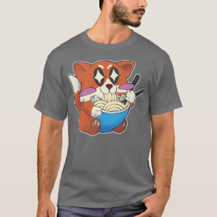 Camiseta Kawaii Japonês Ramen Fox Anime Manga Graphic Japa