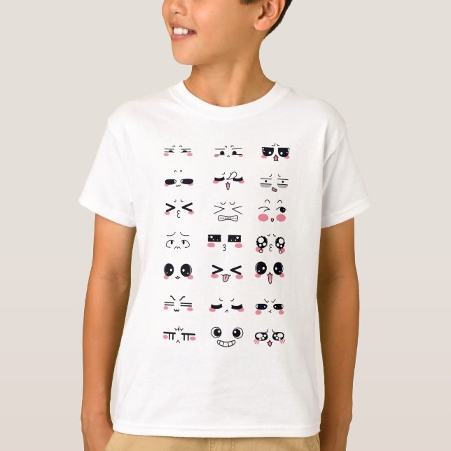 Camiseta kawaii kaomoji (Frente)