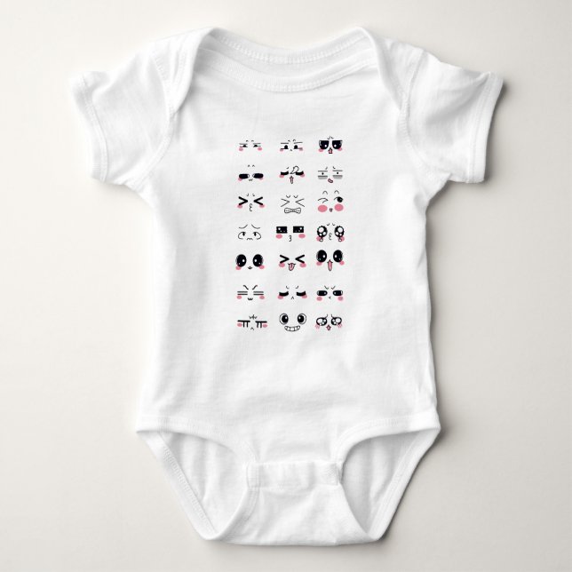 Camiseta kawaii kaomoji (Frente)