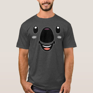 Camiseta Kawaii Koala Face Urso Olhos Nose Mães Aussie