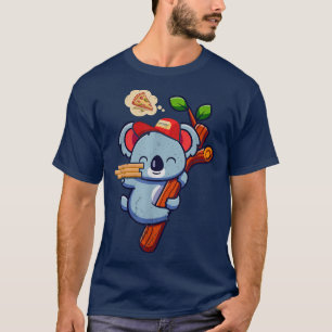 Camiseta Kawaii Koala — Pizza Animal Cuta Entrega Engraçada