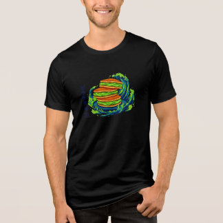 Camiseta Kawaii Matcha Cream Pancakes Ocean Wave Art