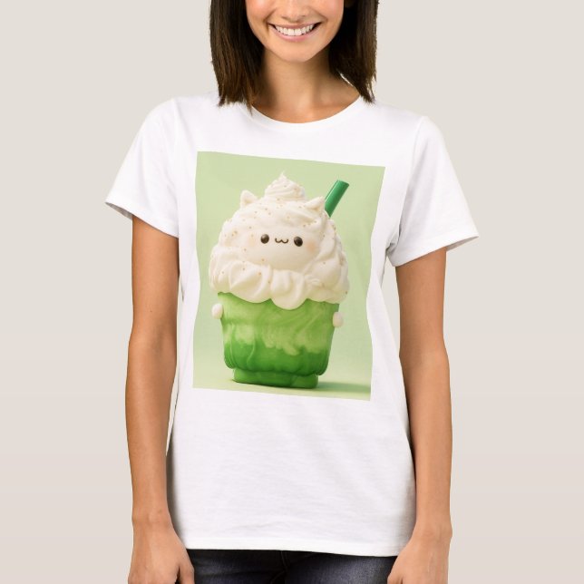Camiseta Kawaii Matcha Drink Happy (Frente)