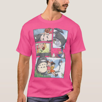 Camiseta Kawaii, Monstro de Arte Gira-Ghiblis, Voando