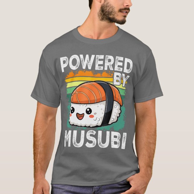 Camiseta Kawaii Musubi retro funny (Frente)
