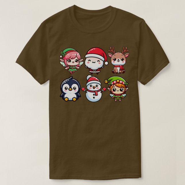 Camiseta Kawaii Natal (Frente do Design)