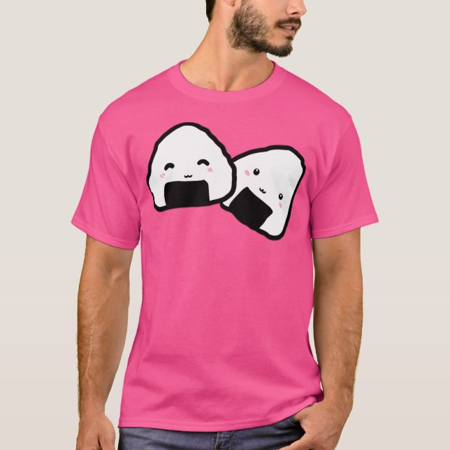 Camiseta Kawaii Onigiri Duo (Frente)