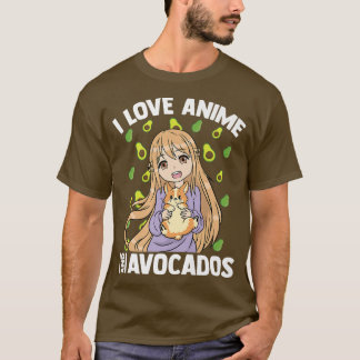 Camiseta Kawaii Otaku GirlI Ama Anime E AvocadosBonito