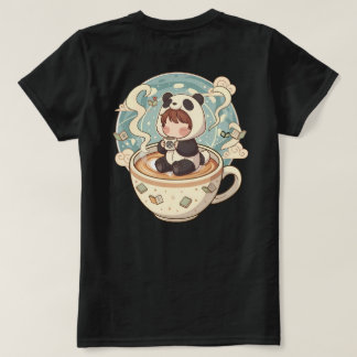 Camiseta Kawaii Panda Brew Women's Cotton Tee