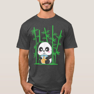 Camiseta Kawaii Panda Bubble Tea Boba Tea Cute Panda