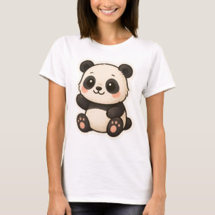 Camiseta Kawaii Panda Cute