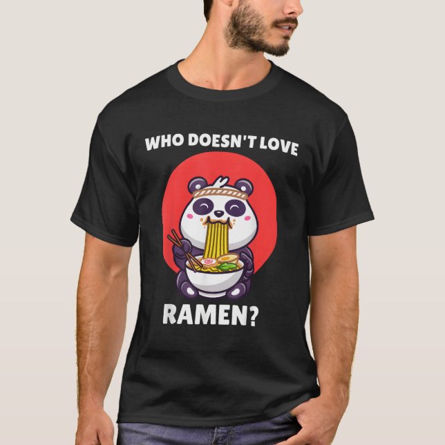 Camiseta Kawaii Panda Que Não Ama Ra Panda (Frente)
