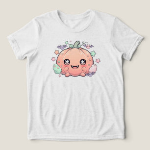 Camiseta Kawaii Pastel Pumpkin - Cute Creepy APENAS BRANC