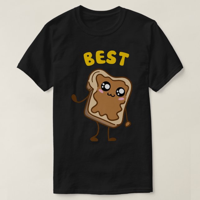 Camiseta Kawaii Peanut Butter Jelly 12 BFF Melhor Matriz de (Frente do Design)