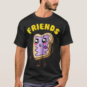 Camiseta Kawaii Peanut Butter Jelly 22 BFF Melhores Amigos