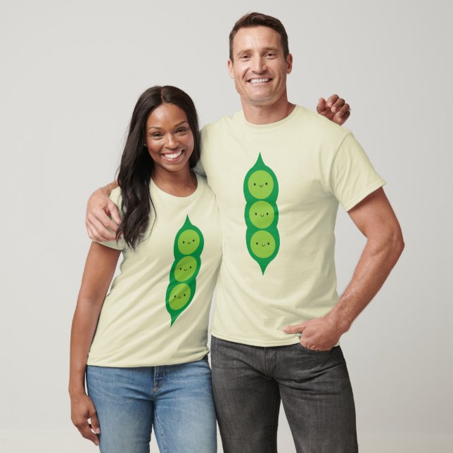 Camiseta Kawaii Peas em um Pod (Unissex)